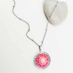 Picture of Mandala der Dankbarkeit - Halskette aus Edelstahl