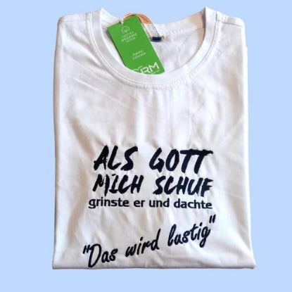 Picture of T-Shirt "Als Gott mich schuf...", weiß
