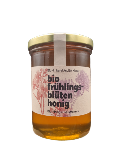 Bild von BIO Frühlingsblüten Honig 520g - BIO Imkerei Aquilin Moser