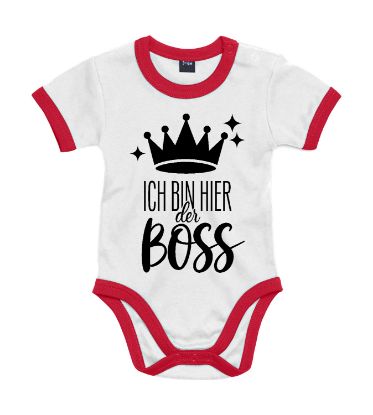 Show details for Frecher Babybody „Ich bin hier der Boss“ Picture of Frecher Babybody „Ich bin hier der Boss“