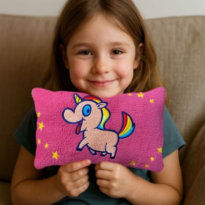 Show details for Kuschelkissen mit Regenbogen-Einhorn – Magie zum Anfassen! Picture of Kuschelkissen mit Regenbogen-Einhorn – Magie zum Anfassen!