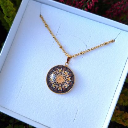 Picture of Folge deinem Herzensweg - Halskette aus Edelstahl goldfarbig