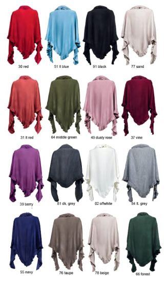 Bild von  Damenponcho Dunkelblau