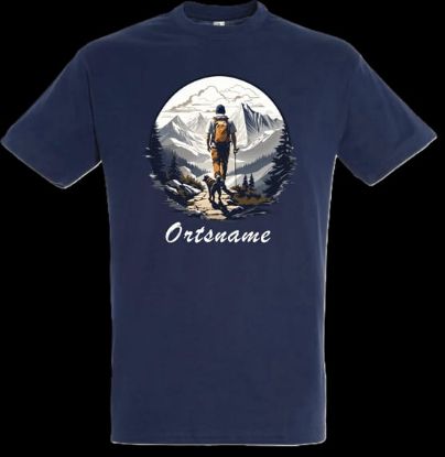 Bild von  Tshirt- Wanderer mit Hund